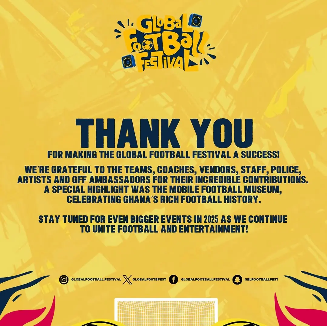 Thank You For Making The Global Football Festival A Success 